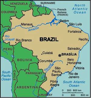 KLIK voor een andere kaart van
                                    BRAZILIË